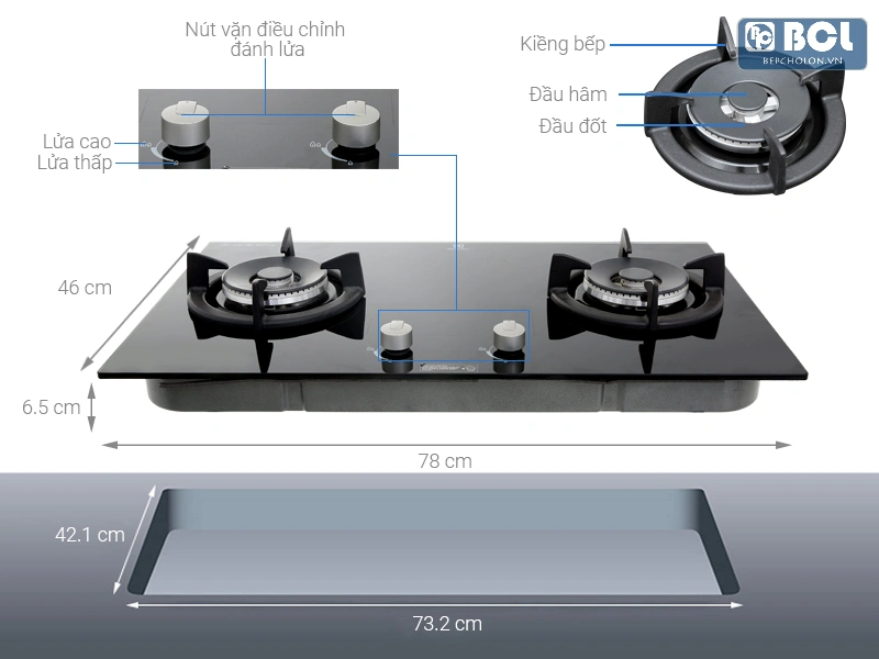 Bếp ga Electrolux EGT7627CK