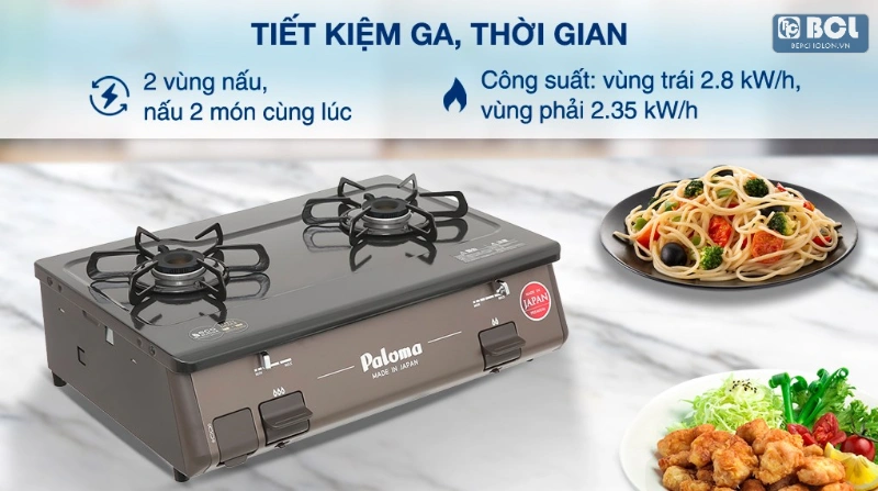 Thiết kế bếp ga Paloma Điện Máy Chợ Lớn