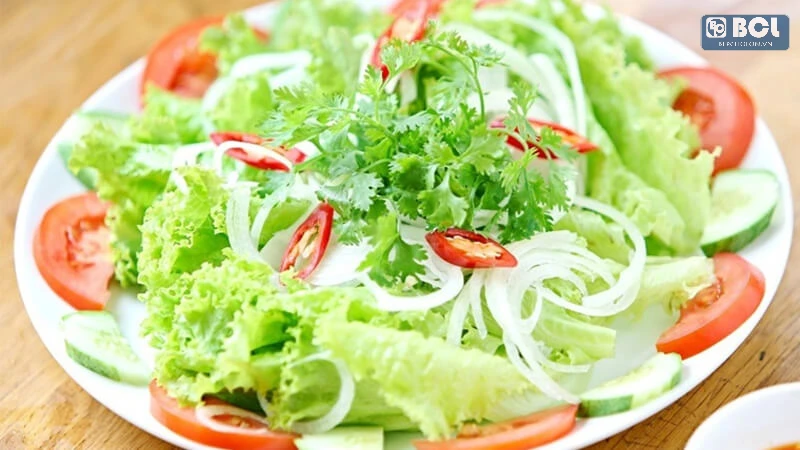 Salad rau củ trộn dấm - món chay ngon dễ làm